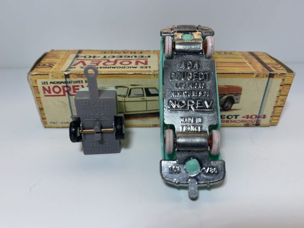 Norev Micro Miniatures Peugeot 404 avec remorque - Afbeelding 5